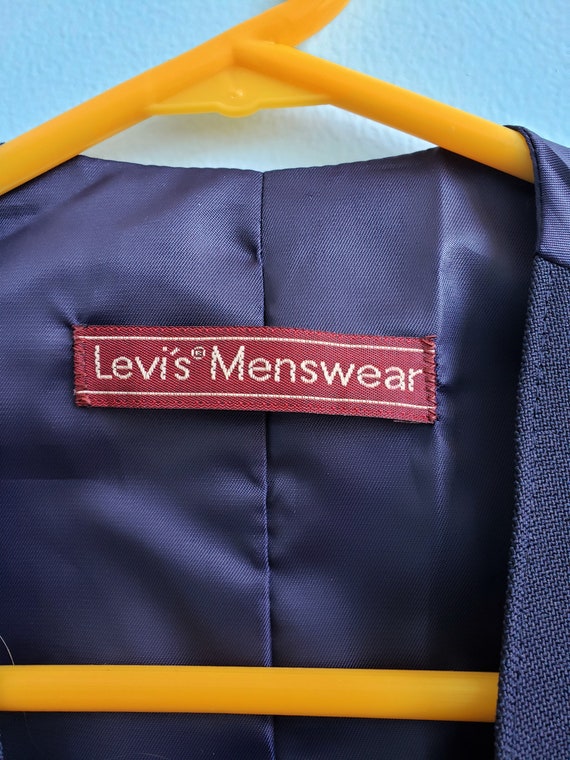 ジャケット・アウター Levi's ACTION SUIT Jacket Navy 1980s 42R Vintage Levi's Blazer Men's Action Suit Coat Size 40-42L