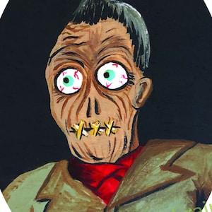 Shrunken Head Guy Beetlejuice Inspired 5x7 Print