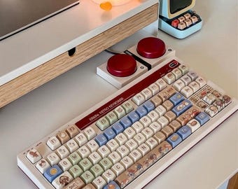 D&D PBT XOAハイトキーキャップセット、141キー、Cherry MXメカニカルキーボード、昇華デザイン