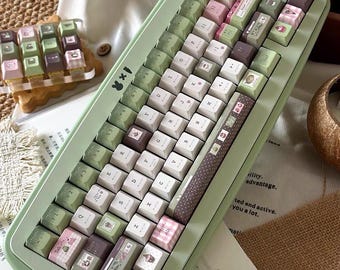 もち抹茶PBTオリジナルハイトキーキャップセット - 132キー