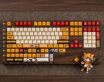 Set di tasti Hololive Gigi Murin in PBT, altezza originale - 132 tasti