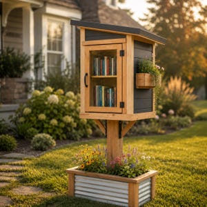 DiLittle – Kostenlose Baupläne für eine Bücherbox | Bauanleitung für eine Outdoor-Bücherbox (Digitaler PDF-Download)