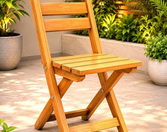 DIY Folding Wooden Chair Plans | Portable Foldable Chair Woodworking Blueprints |PDF Download