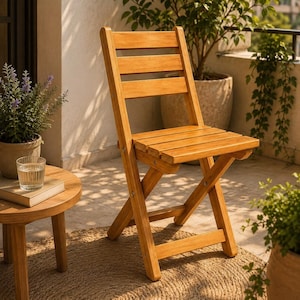 DIY Folding Wooden Chair Plans | Portable Foldable Chair Woodworking Blueprints |PDF Download