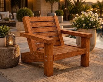 Planos para construir una silla de salón moderna (hágalo usted mismo) / Guía para construir un sillón de exterior (descarga en PDF)