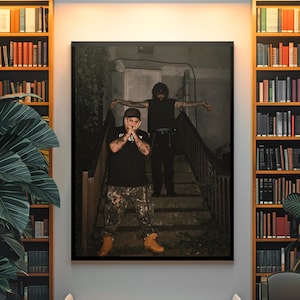 Esthetische Suicideboys-muurkunst | Ruby Da kersen- en linnenprint | Y2K Sing Me a Lullaby-albumposter | Iconisch emo Rapper duo-decor