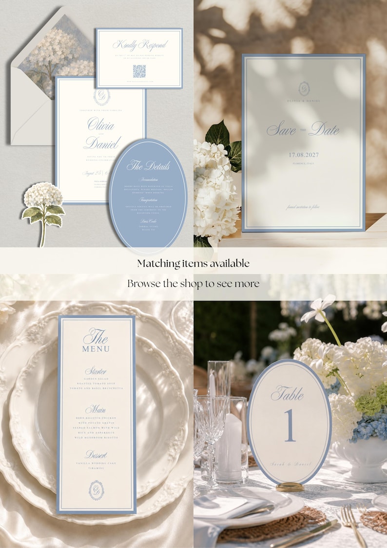 Signature Matrix File Dusty Blue Signature Drinks Template, Editable Canva Sign, Elegant ...