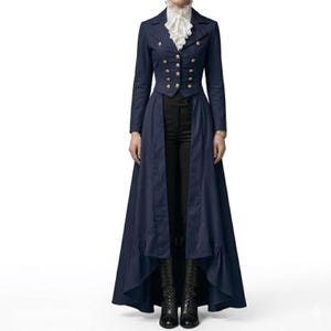blue steampunk wedding dress Sapphire Seduction