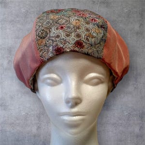 HANAGOROMO(羽衣) – Timeless Harmony | Wearable Art Beret | Vintage Kimono Silk | Handmade in Japan | One-of-a-Kind Japanese Hat