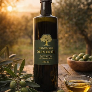 Italian olive oil bottles