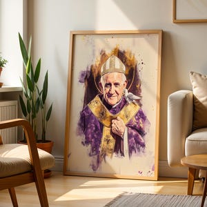 encadrée du pape Grégoire le Grand de Zazzle.be Liste d'envies Vous avez des idées ? Art mural catholique minimaliste image 4