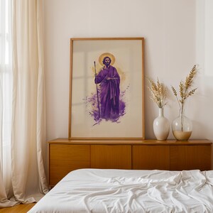 Saint Jude Thaddaeus Framed Poster | Modern Catholic Wall Art | Religious Decor image 12