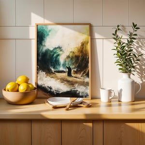 The Crossing of the Red Sea Framed Poster | Modern Catholic Wall Art | Religious Decor image 12