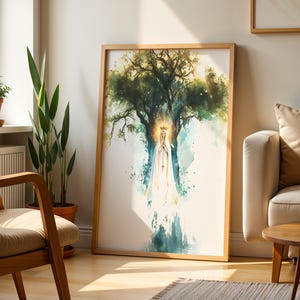 Our Lady of Fatima Printable Art | Watercolor Catholic Wall Decor image 9