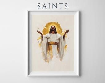Jesus Christ the High Priest Framed Poster | Modern Catholic Wall Art