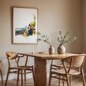 The Sermon on the Mount Framed Poster | Minimalist Catholic Wall Art image 13