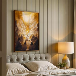 Wizja Izajasza o Niebiańskim Tronie | Plakat w ramie | Sztuka ścienna katolicka zdjęcie 10
