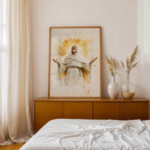 Saint Bernard of Clairvaux Framed Poster | Minimalist Catholic Wall Art image 13