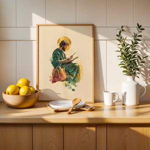 Saint Matthew the Apostle Framed Poster | Minimalist Catholic Wall Art image 4