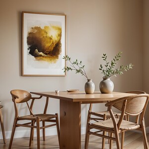 Inramad poster med Jakobs stege | Modern kristen väggkonst | Minimalistisk religiös heminredning bild 10