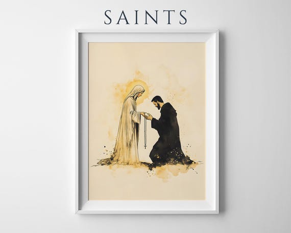 Our Lady Gives the Rosary to Saint Dominic