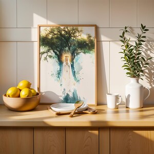 Unsere Liebe Frau von Fatima gerahmtes Poster | Minimalistische katholische Wandkunst Bild 11