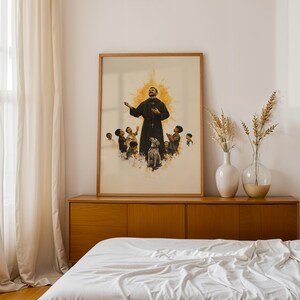 Saint John Bosco Framed Poster | Modern Watercolor Catholic Wall Art image 14