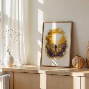 Hesekiels Vision vom Tal der Trockenen Gebeine | Gerahmtes Poster Wall Art Bild 2