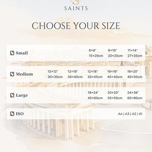 Our Lady Gives the Rosary to Saint Dominic Framed Poster | Minimalist Catholic Watercolor Wall Art image 7