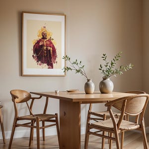Saint Ignatius of Antioch Framed Poster | Minimalist Catholic Wall Art image 14