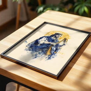 King David Framed Poster | Modern Watercolor Catholic Wall Art image 9