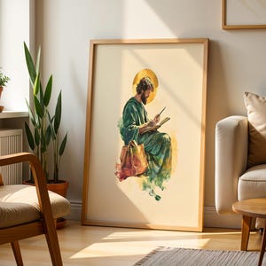 Saint Matthew the Apostle Framed Poster | Minimalist Catholic Wall Art image 3