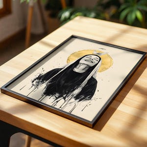 Kunstdrucke zur Heiligen Scholastika | Moderne katholische Wanddekoration im Aquarellstil Bild 5