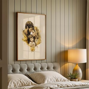 The Holy Family — Together Framed Poster | Minimalist Catholic Wall Art image 11