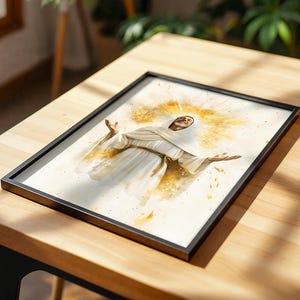 Saint Bernard of Clairvaux Framed Poster | Minimalist Catholic Wall Art image 10