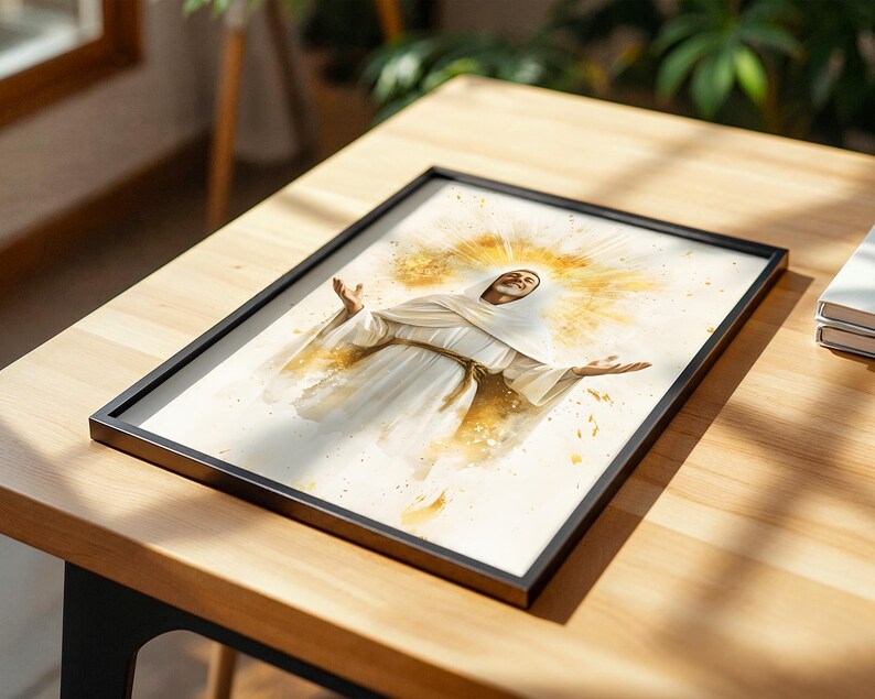 Saint Bernard of Clairvaux Framed Poster | Minimalist Catholic Wall Art image 10