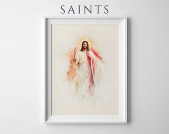 The Divine Mercy Framed Poster | Minimalist Catholic Wall Art