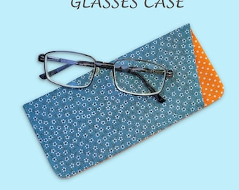 Glasses Case Sewing Pattern, Eyeglass Case PDF, Fabric Glasses Pouch Pattern, Easy Sewing Project, Beginner Sewing Pattern gcs002