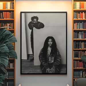 Póster vintage de Kendrick Lamar X SZA / Impresión estética del retrato de la gira GNX / Montaje en pared de leyendas del hip hop y R&B / Arte de conciertos en vivo
