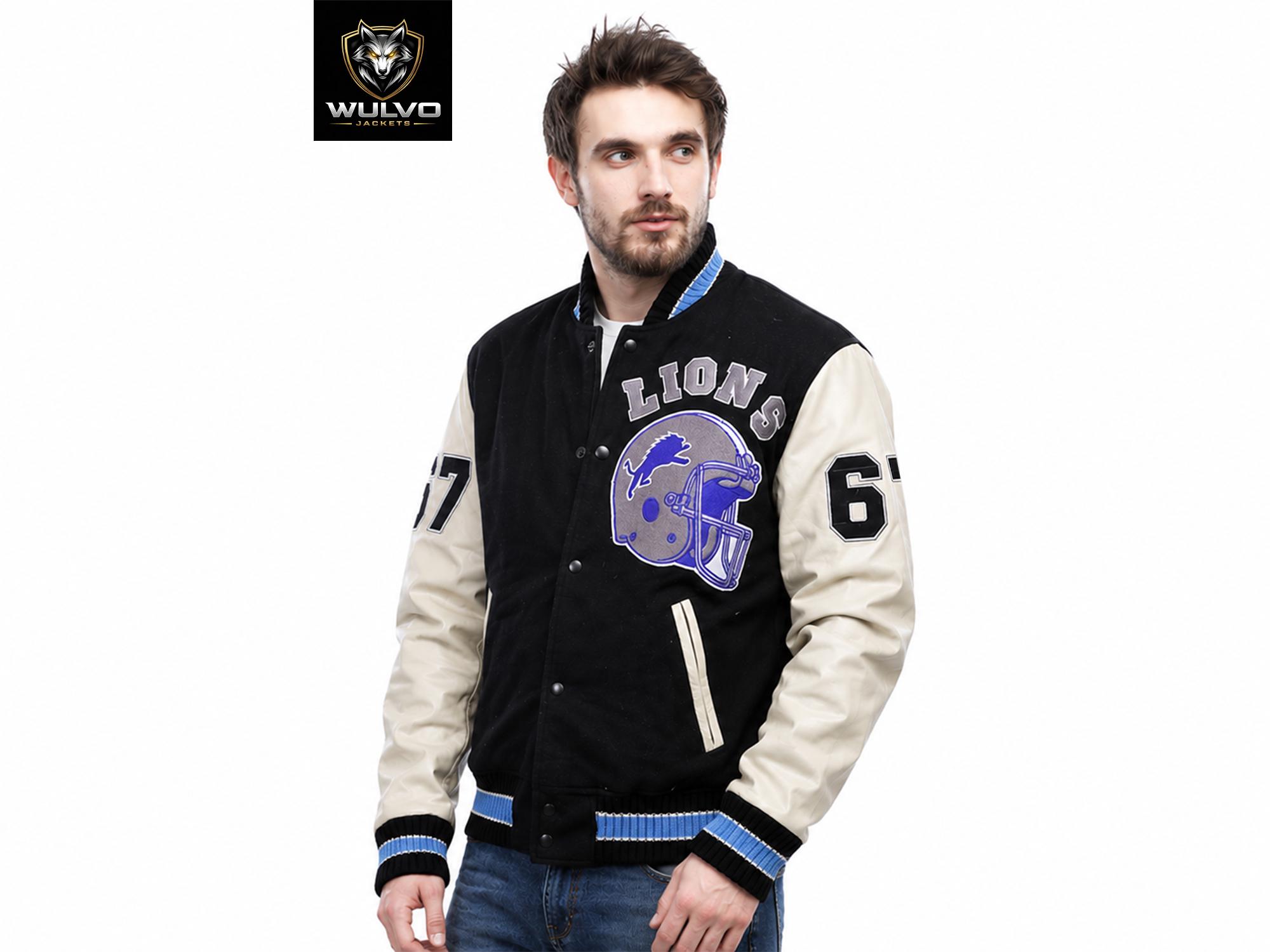 Detroit lions varsity jacket - Etsy 日本