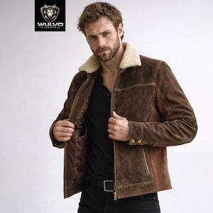 Rick Grimes Suede Leather Jacket | The Walking Dead Cosplay