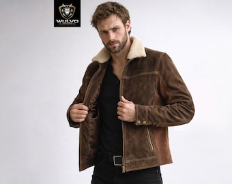 Rick Grimes Suede Leather Jacket | The Walking Dead Cosplay