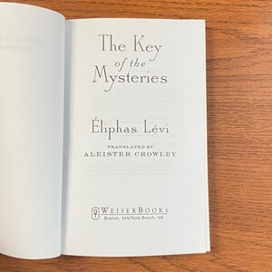 The Key of the Mysteries by Eliphas Levi Translated by Aleister Crowley 2002 SC image 3