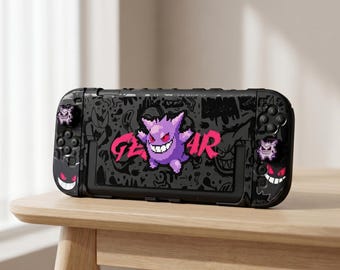 Gengar Nintendo Switch 2 Case, Kawaii Pokémon Anime Switch Cover, Cute Protective Shell, Gamer Gift, Nintendo Switch 2 Accessories