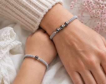 Mommy and Me Matching Bracelets, Mother Daughter Jewelry Set, Meaningful Gift for Daughter