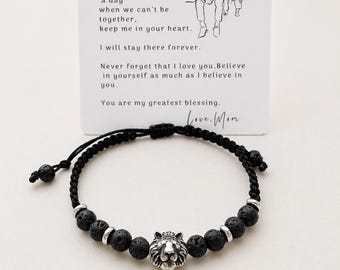 To My Son Bracelet, Gift for Son from Mom , Birthday Gift for Son, Graduation Gift for Him, Son Gift, Men’s Bracelet