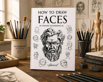 How to Draw faces, Easy Face drawing book, Portrait drawing, Figure Sketching Practice Book, Drawing Exercises