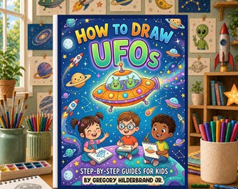 How to Draw UFO's, Easy UFO Drawing Book, Sci-Fi Sketching Workbook, Learn Alien Drawing, Drawing Exercises