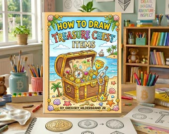 How to Draw Treasure Chest Items, Easy Pirate Drawing Book, Fantasy Sketching Workbook, Learn Treasure Drawing, Drawing Exercises