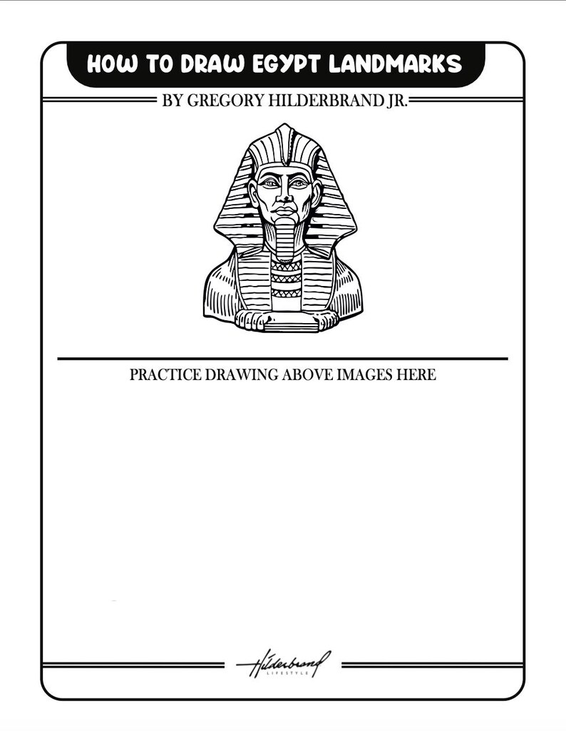 How to Draw Egypt Landmarks - Etsy UK